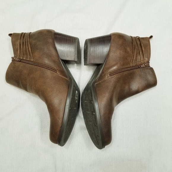 Baretraps Womens Leather Raewyn Heeled Ankle Boots Side Zip Brown Sz 8.5 M - Picture 11 of 14